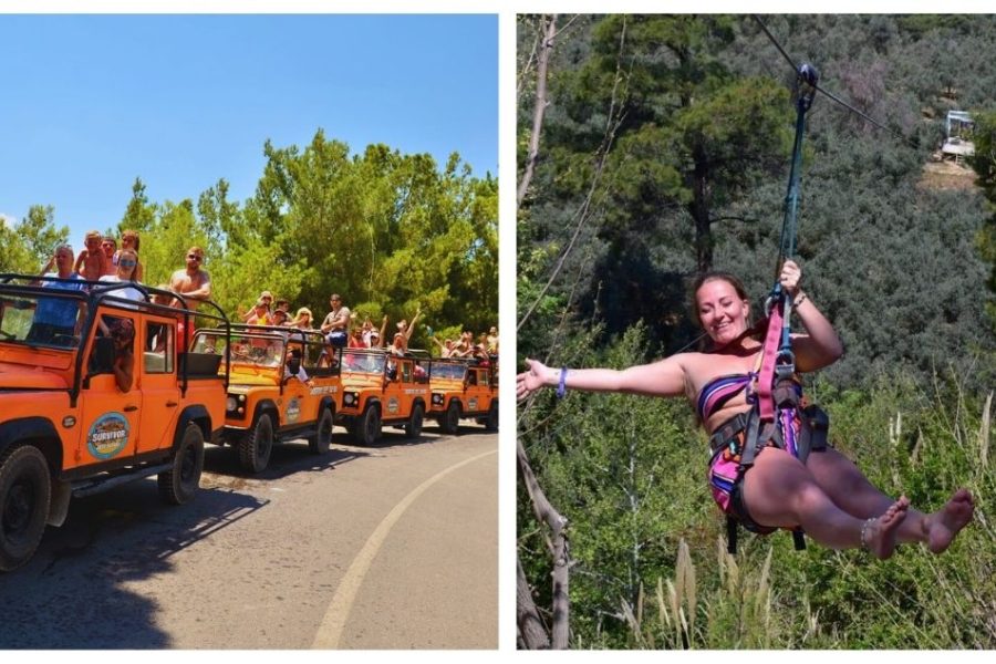 fethiye ölüdeniz jeep safari zipline
