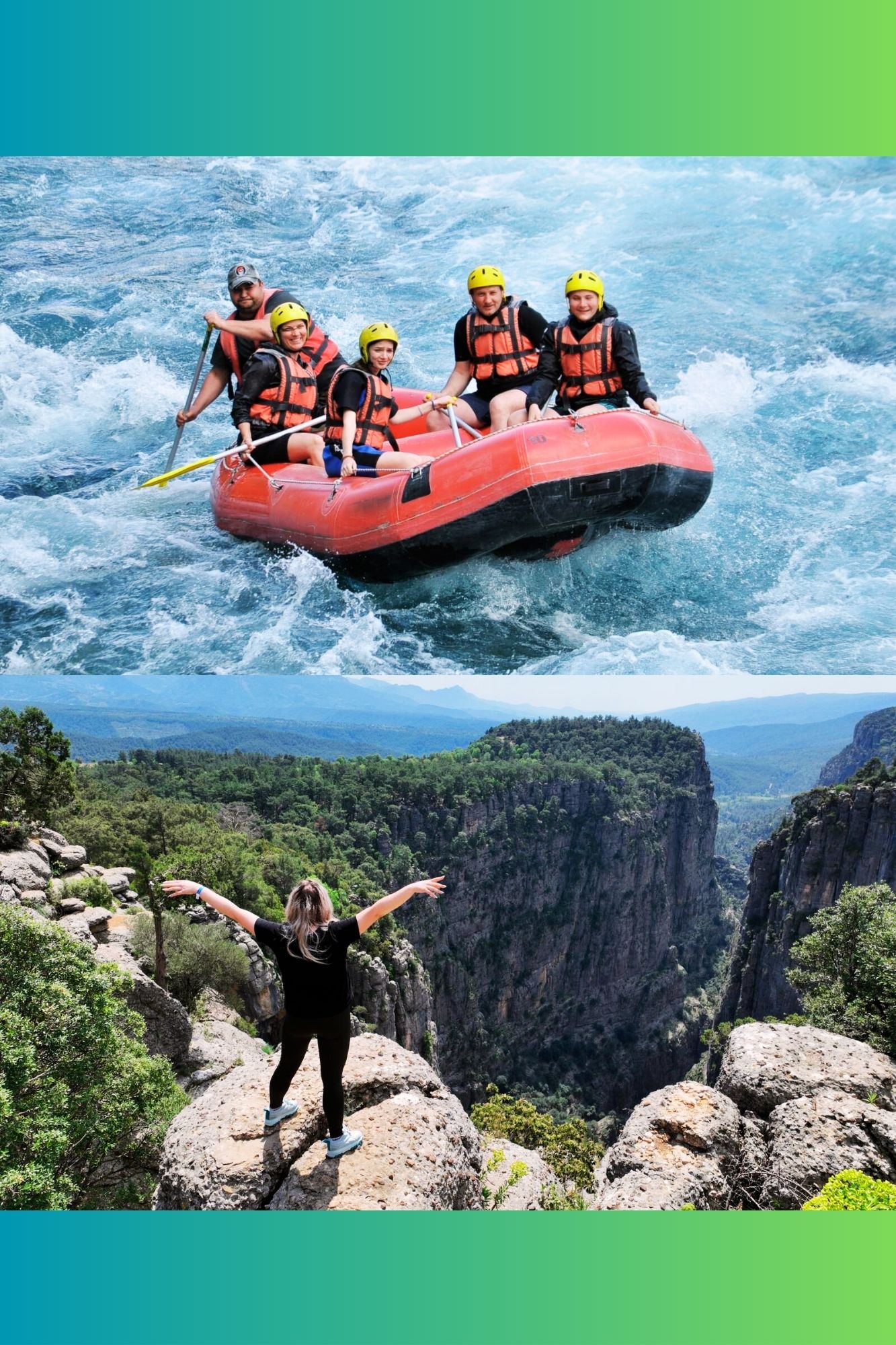 Side Rafting ve Tazı Kanyonu Safari